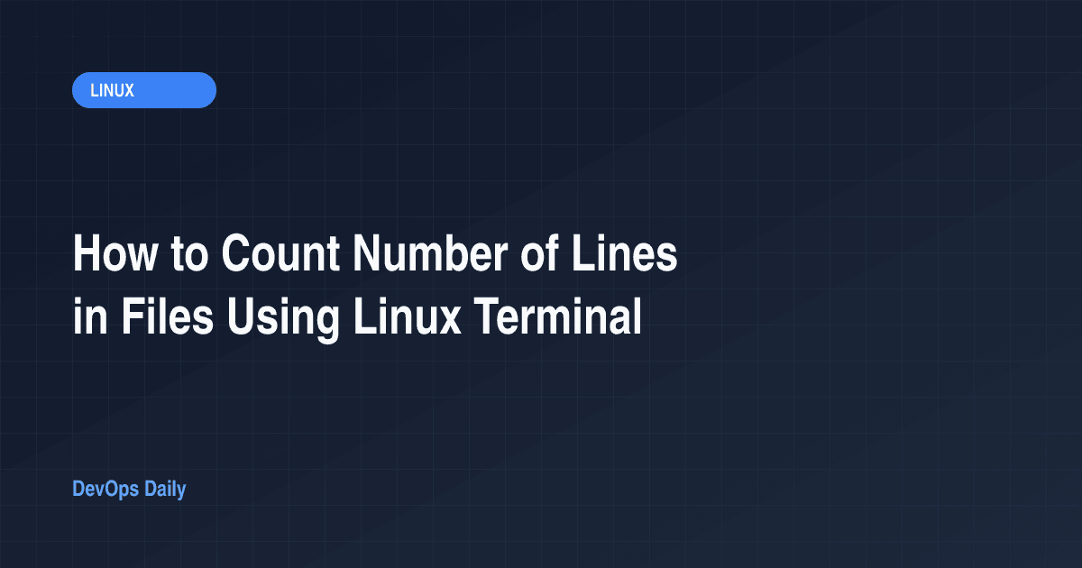 How to Count Number of Lines in Files Using Linux Terminal