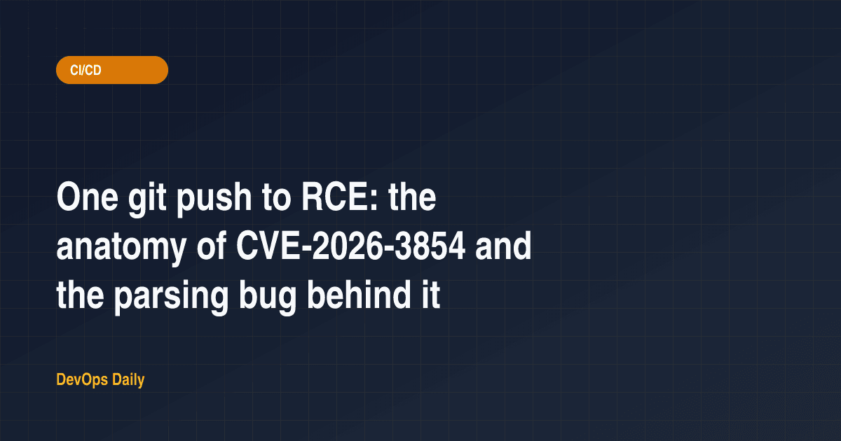 One git push to RCE: the anatomy of CVE-2026-3854 and the parsing bug behind it