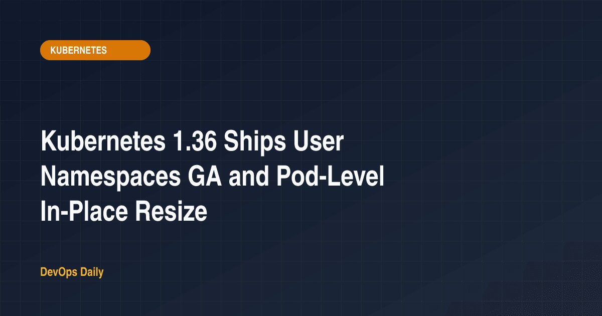 Kubernetes 1.36 user namespaces post